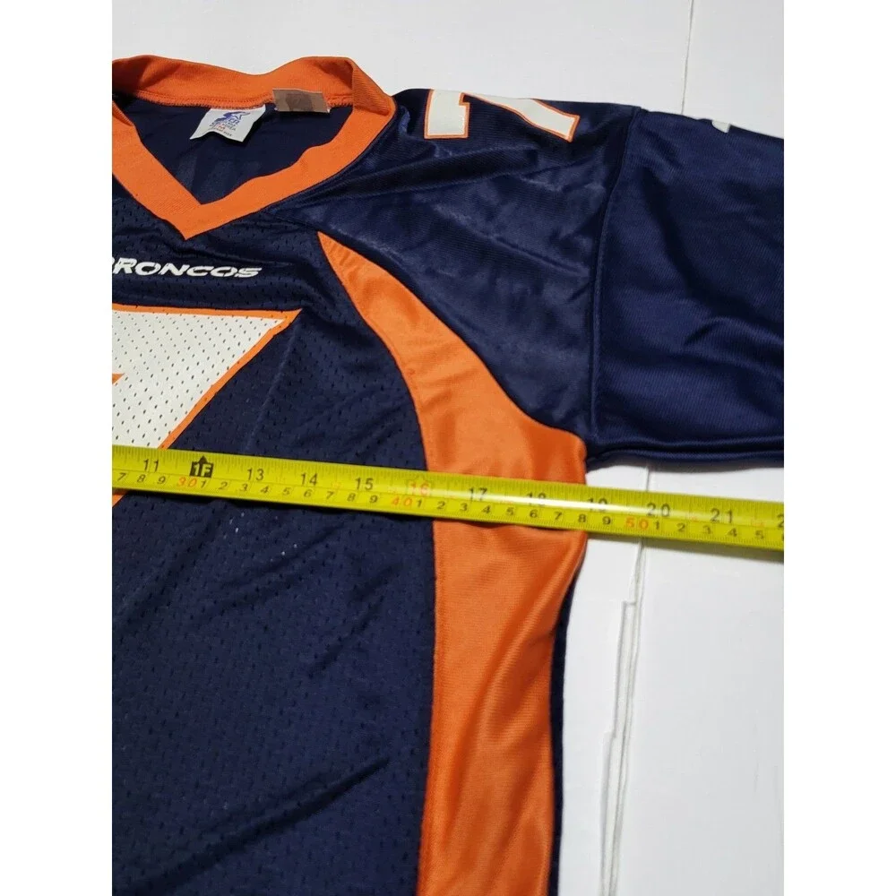 (#L3)  Denver Broncos NFL Football Jersey Men's Size Small Blue Short Sleeve